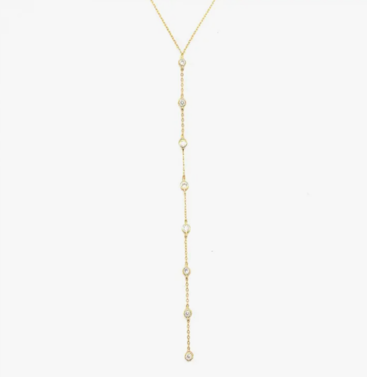 Dainty Long Lariat Necklace