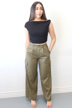 Load image into Gallery viewer, Olive Cargo Trouser
