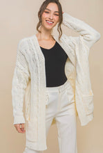 Load image into Gallery viewer, Cable Knit Cardigan
