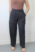 Load image into Gallery viewer, Black Cargo Trouser
