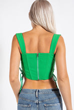 Load image into Gallery viewer, Lio Corset Top // Green

