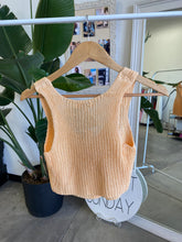 Load image into Gallery viewer, Nessa Knit Vest// Tangerine
