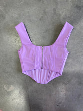Load image into Gallery viewer, Emma Leather Corset// Lilac
