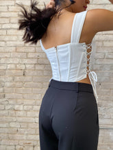 Load image into Gallery viewer, Lio Corset Top // White
