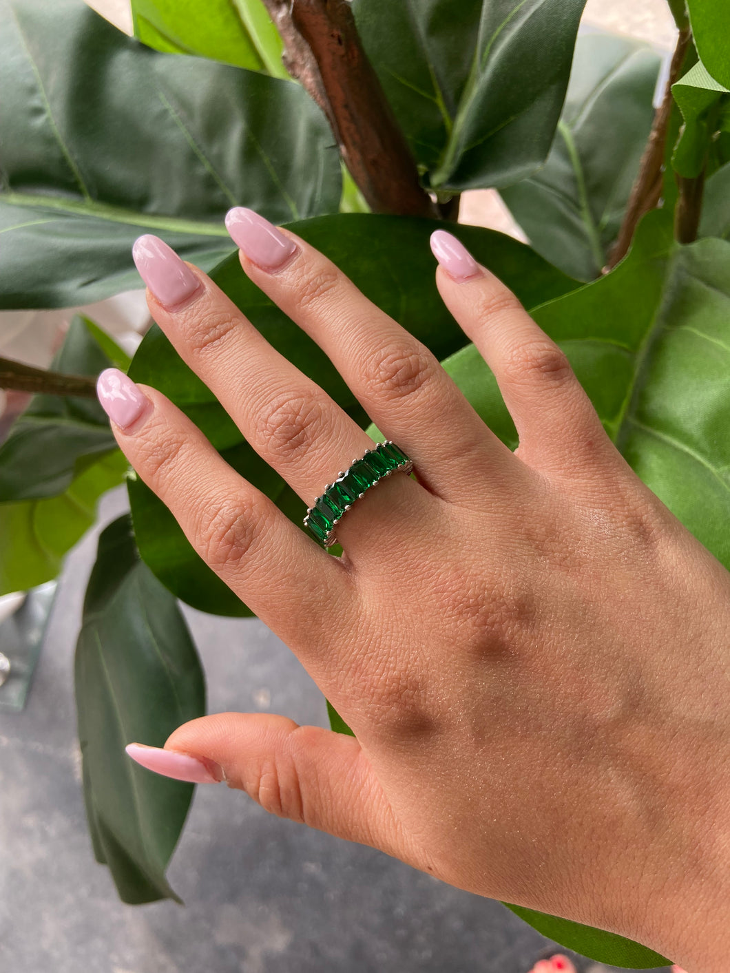 Crystal Shimmer Ring // Emerald