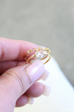 Load image into Gallery viewer, Double band star girl ring
