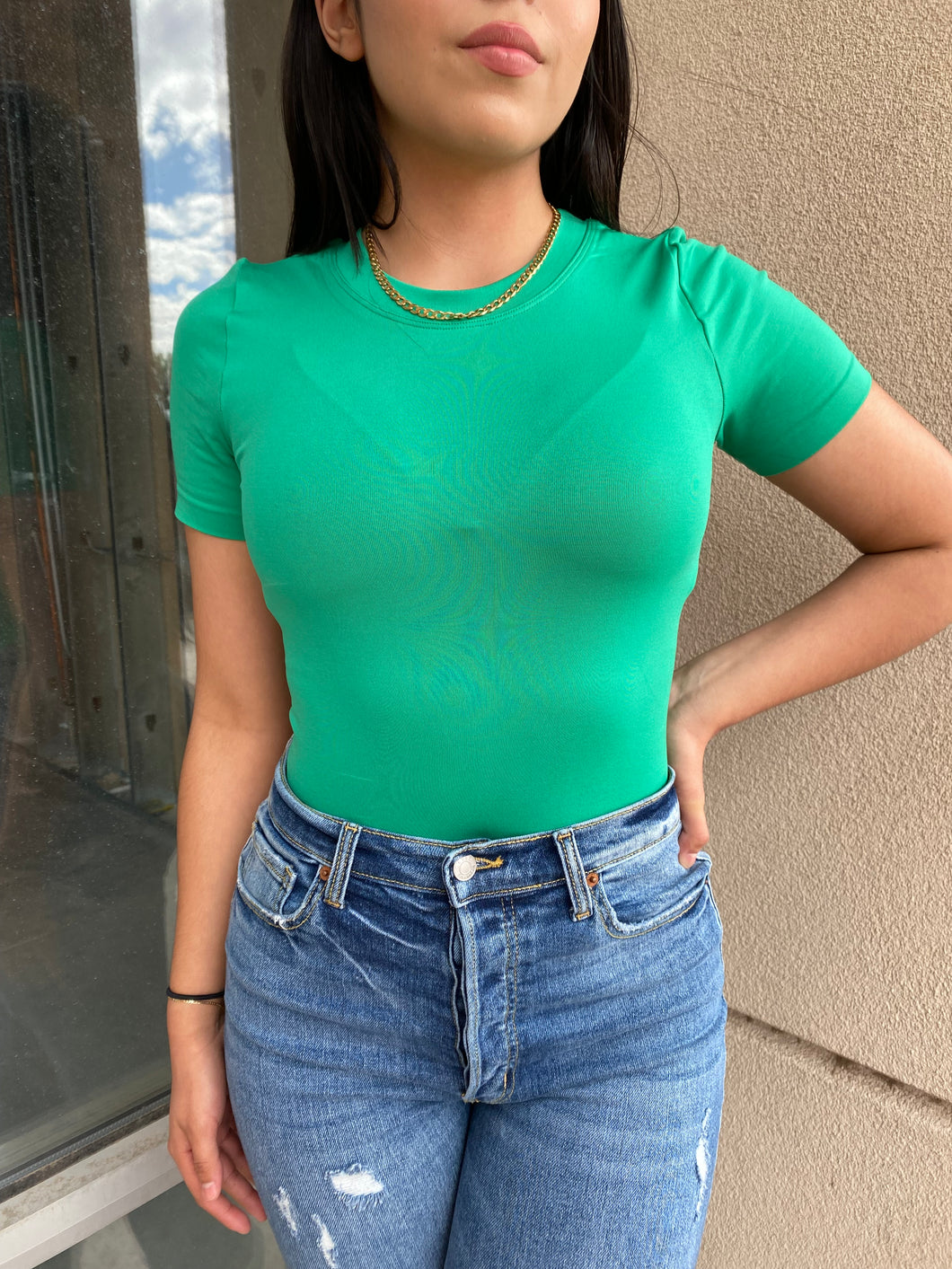 On The Daily Bodysuit // Green